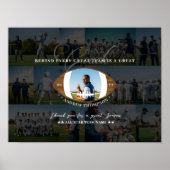 Voetbalcoach Waarderingscollage Teamsignatuur Poster (Voorkant)