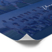 Voetbalcoach Waarderingscollage Teamsignatuur Poster (Hoek)