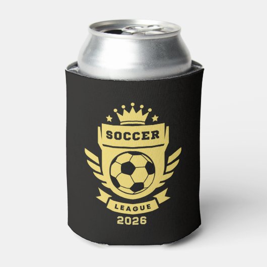 Voetbalcompetitie 2026 blikjeskoeler (Blikje Voorkant)