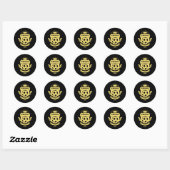 Voetbalcompetitie 2026 ronde sticker (Vel)