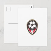 voetbalcompetitie briefkaart (Voorkant / Achterkant)