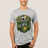 voetbaldag Tri-Blend shirt (Voorkant)