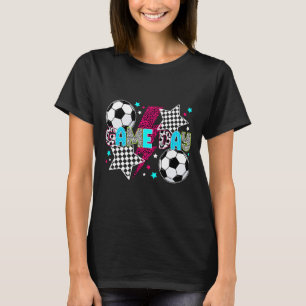 Voetbaldag Voetbal Preppy Voetbalwedstrijd Dag T-shirt