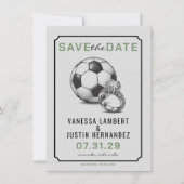 voetbaldiamant save the date (Voorkant)