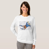 Voetbaldoelman Dikkende Redding T-shirt (Voorkant volledig)