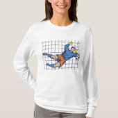 Voetbaldoelman Dikkende Redding T-shirt (Voorkant)