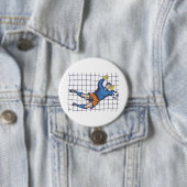 Voetbaldoelman Duikende Redding Ronde Button 7,6 Cm (In situ)