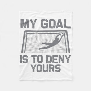 Voetbaldoelman Kunst voor mannen vrouwen jongens m Fleece Deken