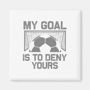 Voetbaldoelman Kunst voor mannen vrouwen jongens m Magneet