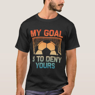 Voetbaldoelman Kunst voor mannen vrouwen jongens m T-shirt