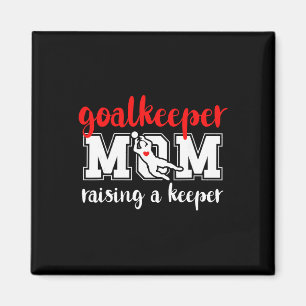 Voetbaldoelman Moeder Die Een Voetbaldoelman Opvoe Magneet