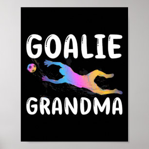 Voetbaldoelman Oma Van Een Voetbalkeeper Oma Poster