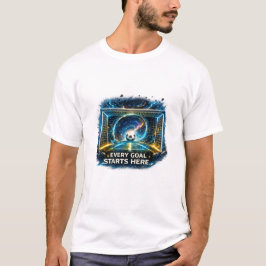 Voetbaldoelportaal | Elk Doel Begint Hier Design T-shirt
