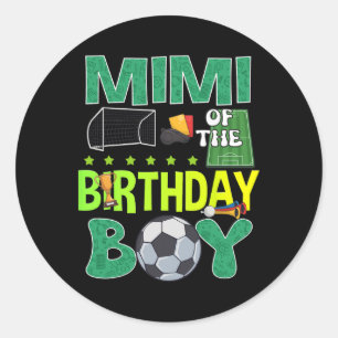 Voetbaldoelpunt Verjaardag Jongen Feest Trofee Ll Ronde Sticker