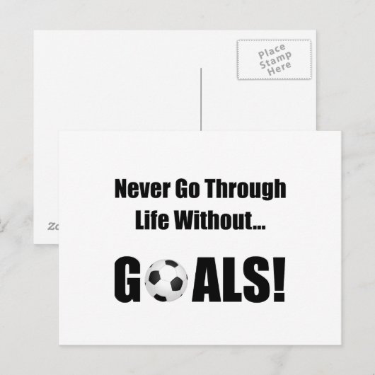Voetbaldoelstellingen Briefkaart (Voorkant / Achterkant)