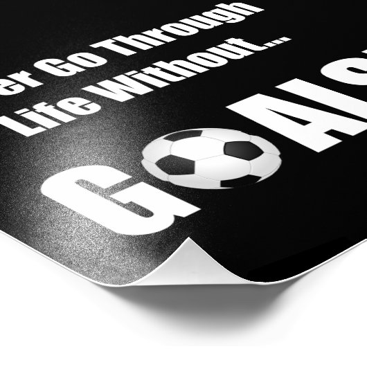 Voetbaldoelstellingen Foto Afdruk (Hoek)