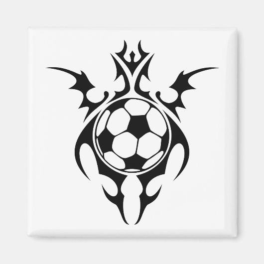 voetbaldrieluik magneet (Voorkant)
