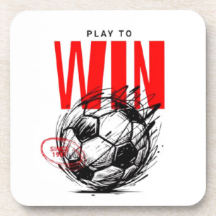 Voetbaldrinkviltjes - Motiverend - Speel om te Win Bier Onderzetter