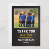 Voetbalelftal Coach Bedankt Foto (Voorkant)