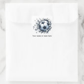 Voetbalevenement feest speler coach team naam Papi Vierkante Sticker (Tas)