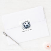 Voetbalevenement feest speler coach team naam Papi Vierkante Sticker (Envelop)