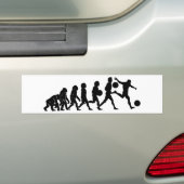 Voetbalevolutie Bumpersticker (Op auto)
