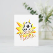 Voetbalfamilie Briefkaart (Staand voorkant)