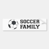 Voetbalfamilie Bumpersticker (Voorkant)