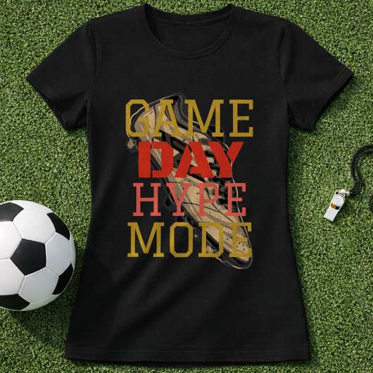 Voetbalfan Game Day Hype Mode T-shirt