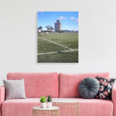 Voetbalfan of Landschapsfoto Canvas Afdruk (Insitu (Woonkamer))