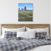 Voetbalfan of Landschapsfoto Canvas Afdruk (Insitu (Slaapkamer))