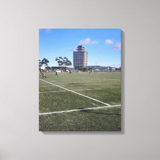 Voetbalfan of Landschapsfoto Canvas Afdruk