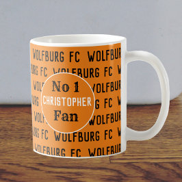 Voetbalfan of Voetbal Supporter Goud & Zwart Koffiemok