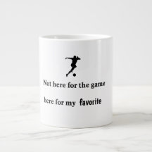 Voetbalfan speler support koffiemok