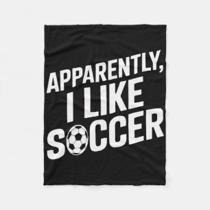 Voetbalfans Blijkbaar Houd Ik Van Voetbal Voetbalw Fleece Deken