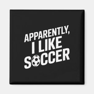 Voetbalfans Blijkbaar Houd Ik Van Voetbal Voetbalw Magneet