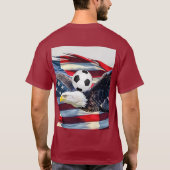 VOETBALFANS IN AMERIKA T-SHIRT (Achterkant)