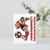 voetbalfans van Paraguay cadeautjes voor voetbalsp Briefkaart (Staand voorkant)