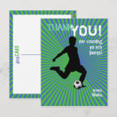 Voetbalfeest Dank u Briefkaart (Voorkant / Achterkant)