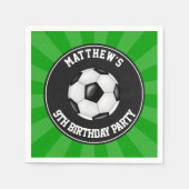 Voetbalfeest Papieren Drinken Servetten (Voorkant)
