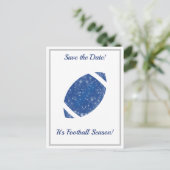 Voetbalfeest Tailgate-benodigdheden Blauw en Wit Briefkaart (Staand voorkant)