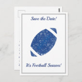 Voetbalfeest Tailgate-benodigdheden Blauw en Wit Briefkaart (Voorkant / Achterkant)