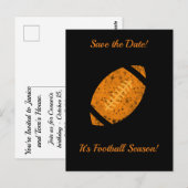 Voetbalfeest Tailgate-benodigdheden Zwart Goud Briefkaart (Voorkant / Achterkant)