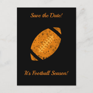 Voetbalfeest Tailgate-benodigdheden Zwart Goud Briefkaart