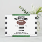 Voetbalfeest Uitnodiging (Staand voorkant)