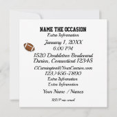 Voetbalfeest Uitnodiging (Achterkant)