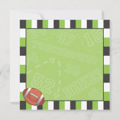 Voetbalfeest uitnodiging voor volwassenen of kinde (Achterkant)