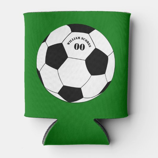 Voetbalfeest, Voetbal met Naam & Nummer Blikjeskoeler (Voorkant)