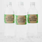 Voetbalfeest Waterfleslabel Waterfles Etiket (Flessen)