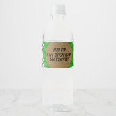 Voetbalfeest Waterfleslabel Waterfles Etiket (Voorkant)
